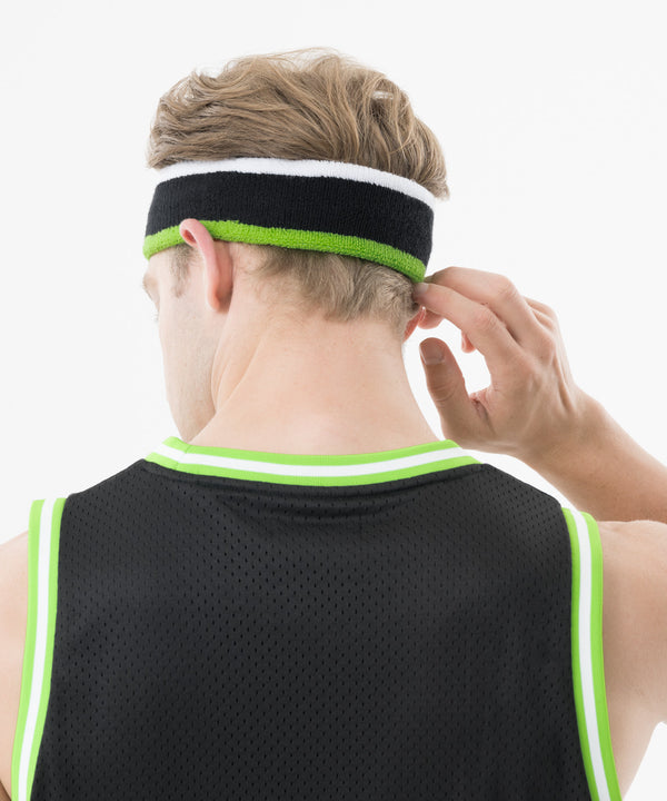 CRONOS Signature Logo Headband【BLACK×GREEN】