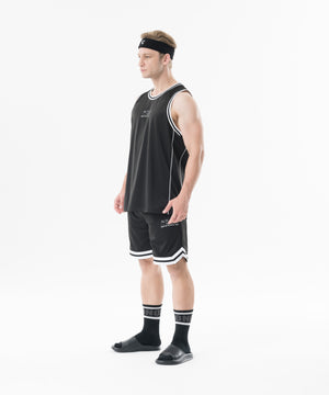 CRONOS Double-Layer Basketball Mesh shorts【BLACK】