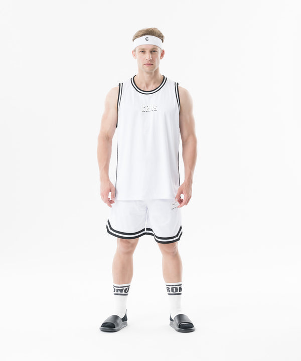CRONOS Double-Layer Basketball Mesh Tank【WHITE】