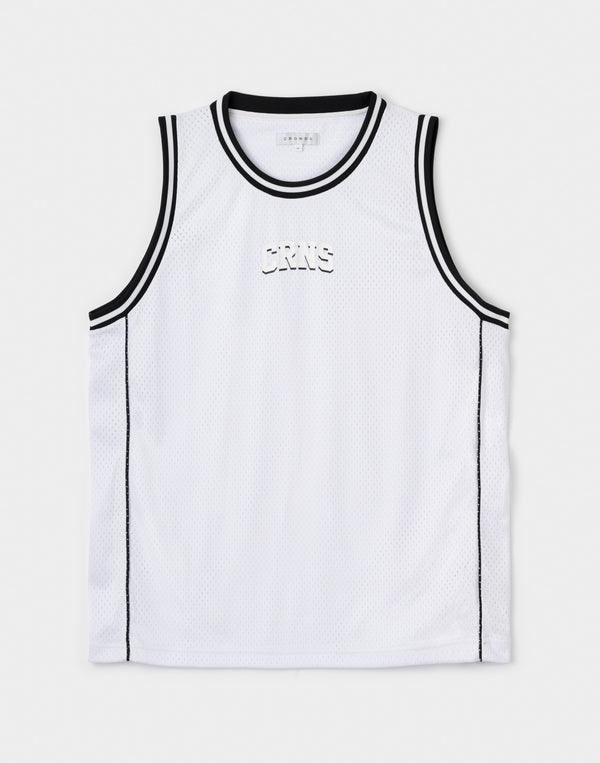 CRONOS Double-Layer Basketball Mesh Tank【WHITE】