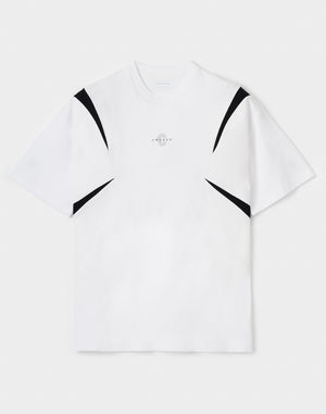 CRONOS Structured Panel over size S/S TEE【WHITE】