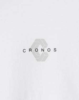 CRONOS Structured Panel over size S/S TEE【WHITE】