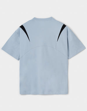 CRONOS Structured Panel over size S/S TEE【L.BLUE】