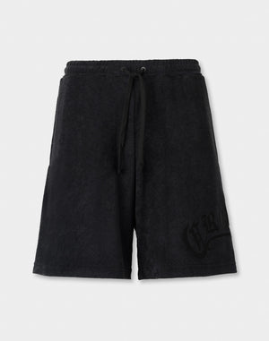CRONOS Bamboo Pile shorts【OFF BLACK】