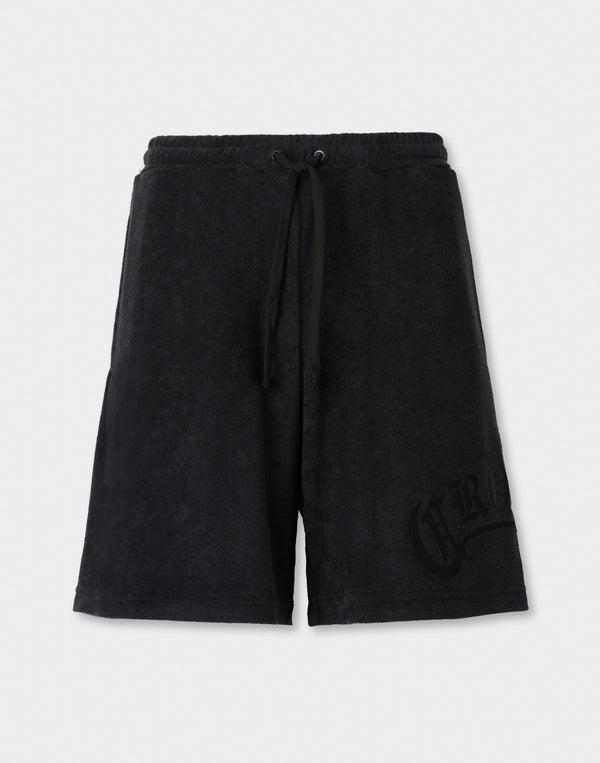 CRONOS Bamboo Pile shorts【OFF BLACK】