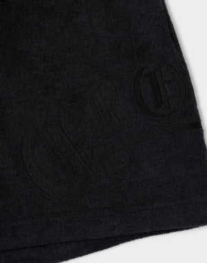CRONOS Bamboo Pile shorts【OFF BLACK】