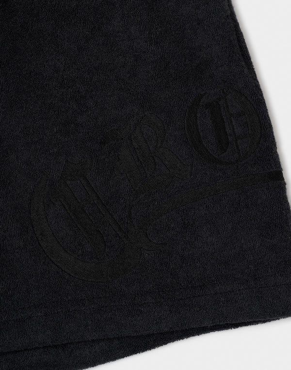 CRONOS Bamboo Pile shorts【OFF BLACK】