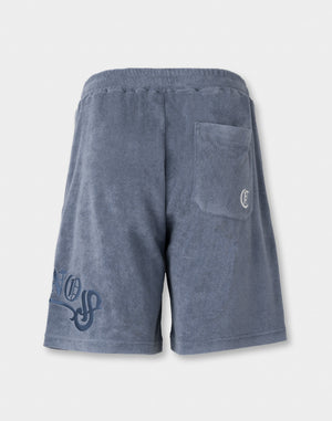 CRONOS Bamboo Pile shorts【G.BLUE】