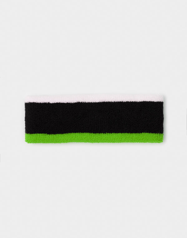 CRONOS Signature Logo Headband【BLACK×GREEN】