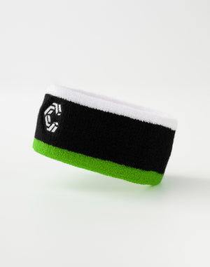 CRONOS Signature Logo Headband【BLACK×GREEN】