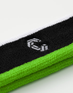 CRONOS Signature Logo Headband【BLACK×GREEN】