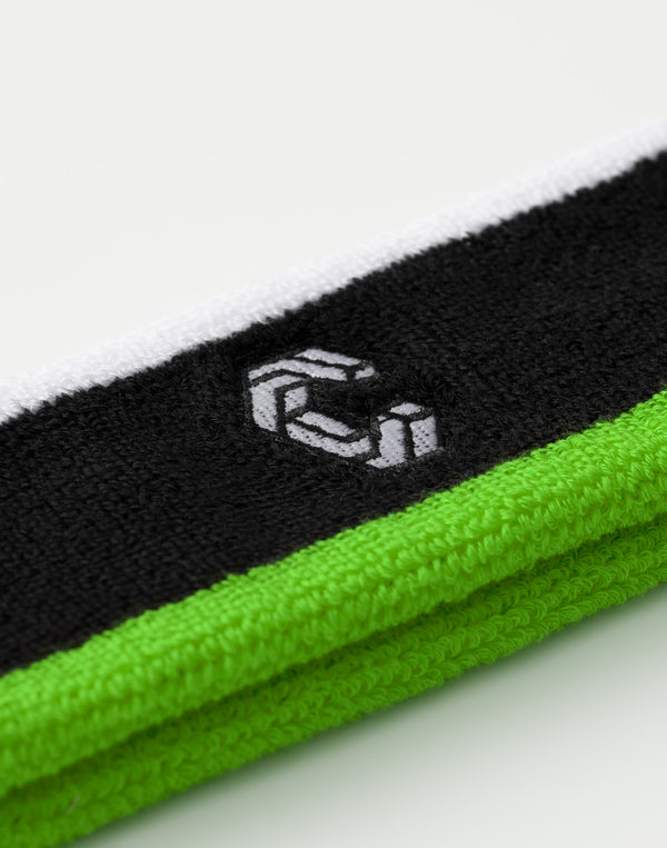 CRONOS Signature Logo Headband【BLACK×GREEN】