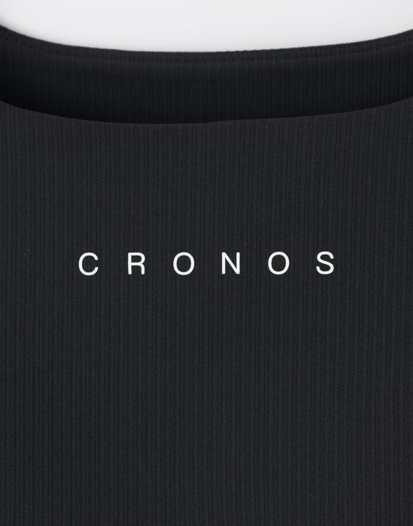 CRONOS WOMEN クールタッチリブブラ【ブラック】