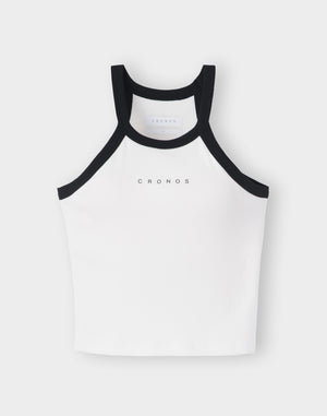 CRONOS WOMEN ホルターネックタンクトップ【ホワイト】