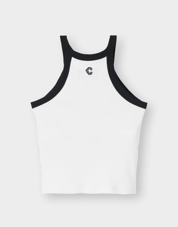 CRONOS WOMEN ホルターネックタンクトップ【ホワイト】