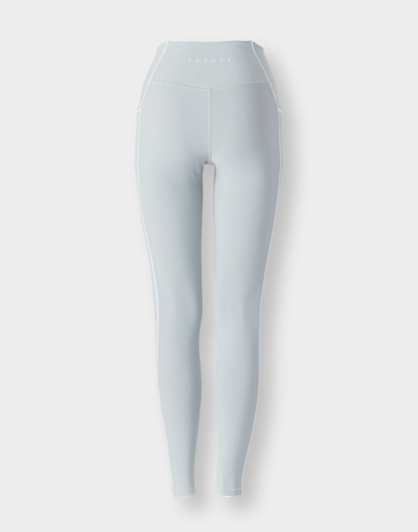 CRONOS WOMEN Cool Touch Rib Leggings【GRAY】