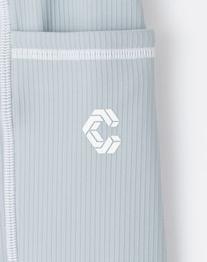 CRONOS WOMEN Cool Touch Rib Leggings【GRAY】