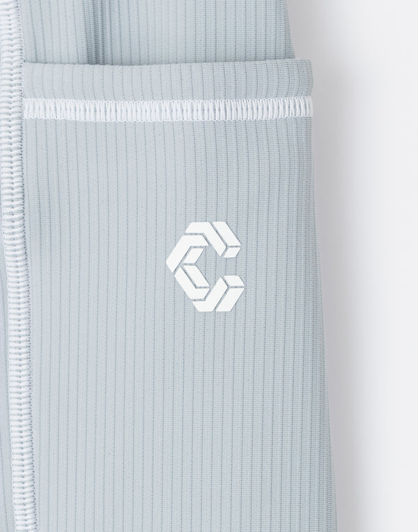 CRONOS WOMEN Cool Touch Rib Leggings【GRAY】