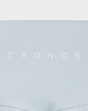 CRONOS WOMEN Cool Touch Rib Leggings【GRAY】