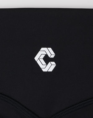 CRONOS WOMEN Sculpt Short Leggings【BLACK】