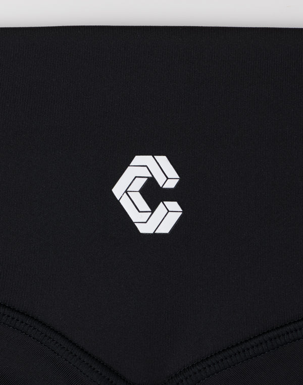 CRONOS WOMEN Sculpt Short Leggings【BLACK】