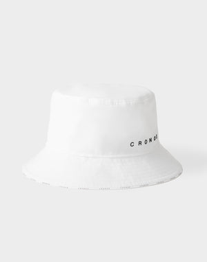 CRONOS WOMEN Contrast Edge Bucket Hat【WHITE】