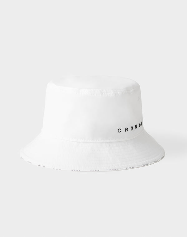 CRONOS WOMEN Contrast Edge Bucket Hat【WHITE】