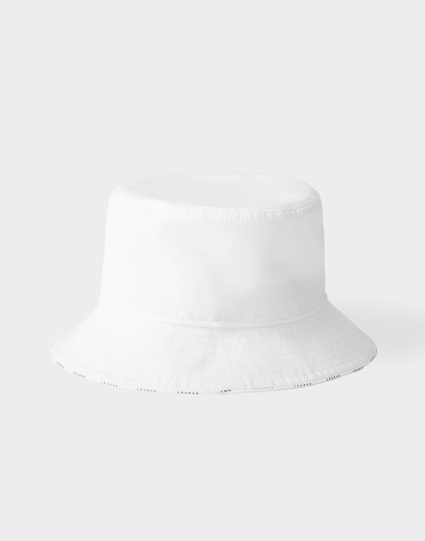 CRONOS WOMEN Contrast Edge Bucket Hat【WHITE】