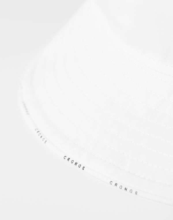 CRONOS WOMEN Contrast Edge Bucket Hat【WHITE】