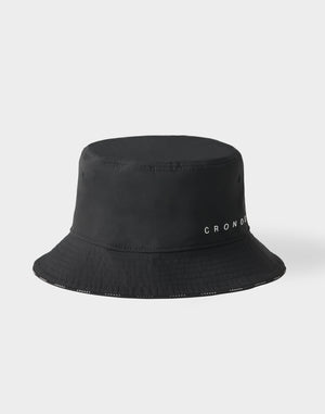 CRONOS WOMEN Contrast Edge Bucket Hat【BLACK】