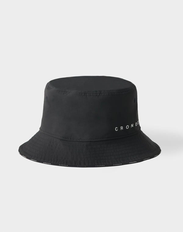 CRONOS WOMEN Contrast Edge Bucket Hat【BLACK】