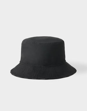 CRONOS WOMEN Contrast Edge Bucket Hat【BLACK】