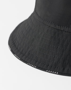 CRONOS WOMEN Contrast Edge Bucket Hat【BLACK】