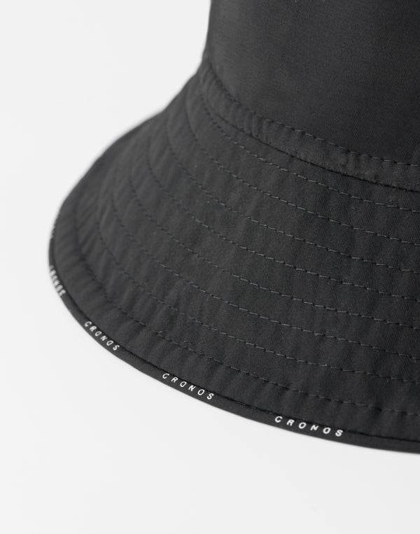 CRONOS WOMEN Contrast Edge Bucket Hat【BLACK】