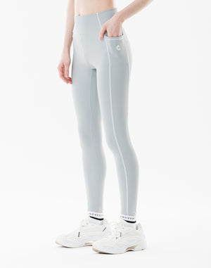 CRONOS WOMEN Cool Touch Rib Leggings【GRAY】