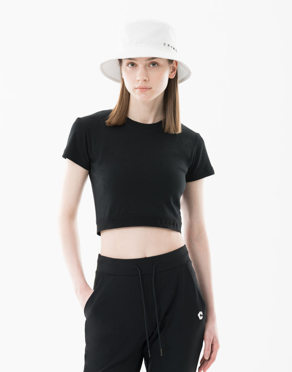 CRONOS WOMEN Contrast Edge Bucket Hat【WHITE】
