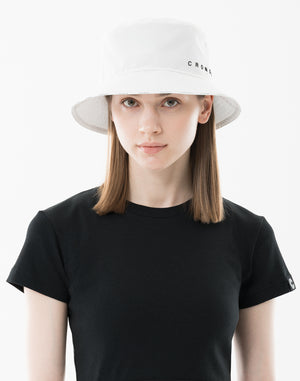 CRONOS WOMEN Contrast Edge Bucket Hat【WHITE】