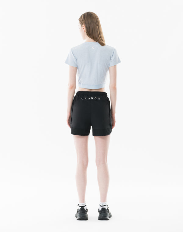 CRONOS WOMEN Dry Active Shorts【BLACK】