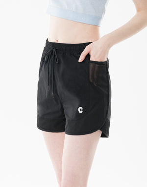 CRONOS WOMEN Dry Active Shorts【BLACK】