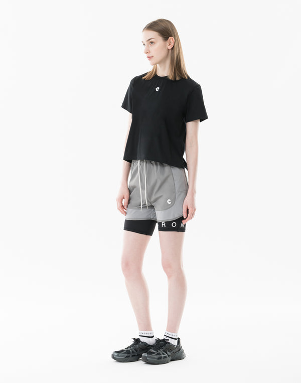 CRONOS WOMEN Dry Active Shorts【GRAY】