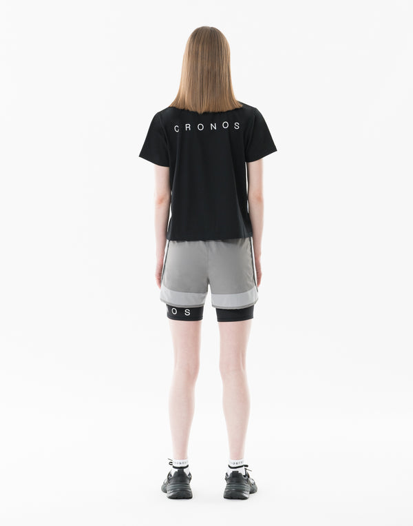CRONOS WOMEN Dry Active Shorts【GRAY】