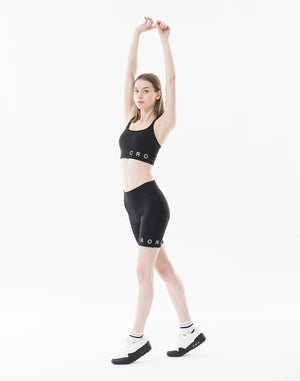 CRONOS WOMEN Sculpt Short Leggings【BLACK】