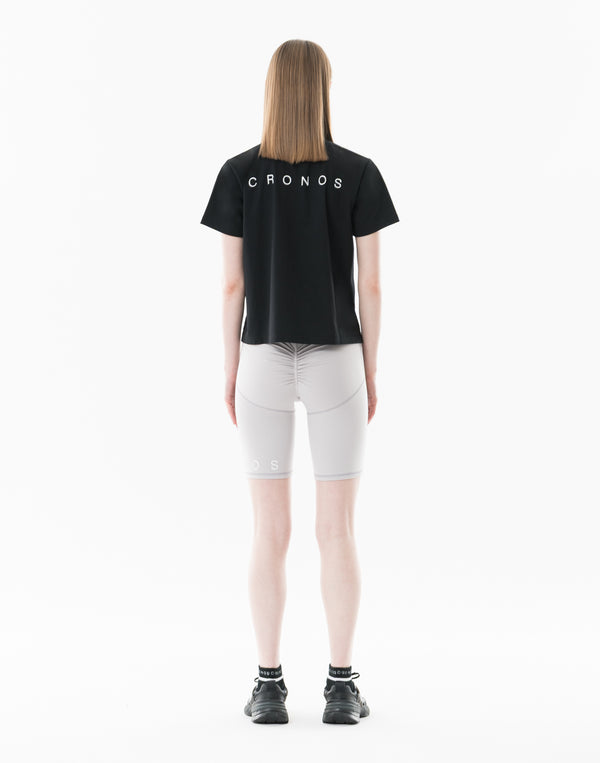 CRONOS WOMEN Sculpt Short Leggings【GRAY】