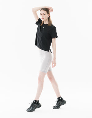 CRONOS WOMEN Sculpt Short Leggings【GRAY】