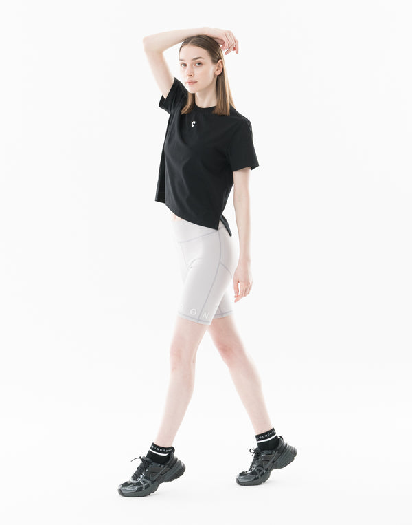 CRONOS WOMEN Sculpt Short Leggings【GRAY】
