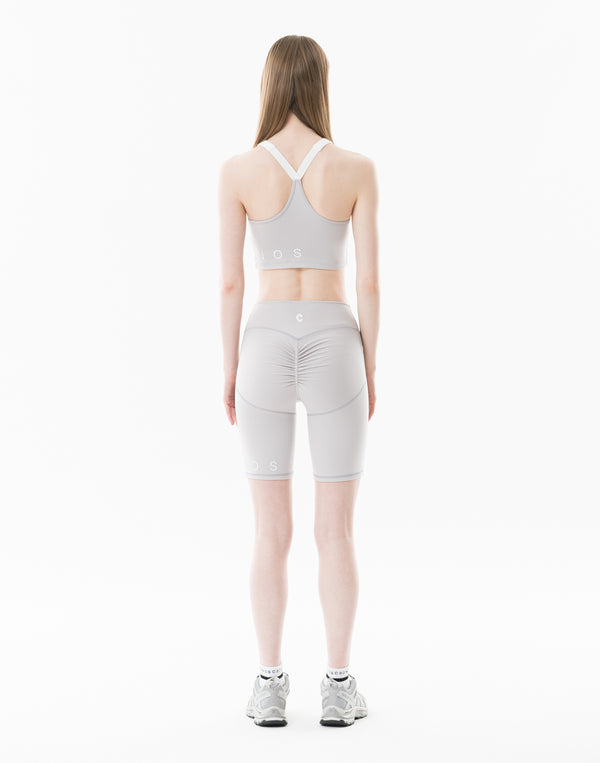 CRONOS WOMEN Sculpt Short Leggings【GRAY】