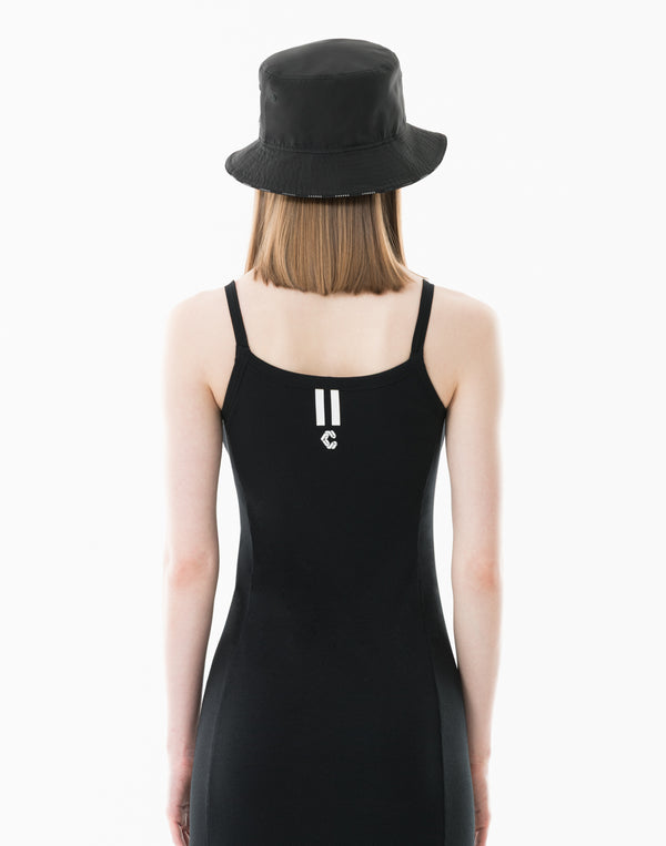 CRONOS WOMEN Contrast Edge Bucket Hat【BLACK】