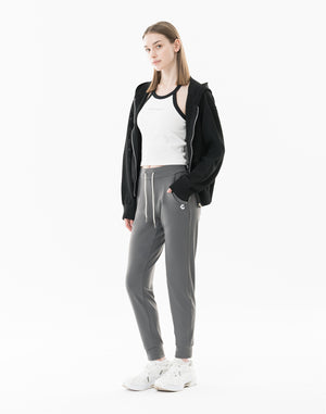 CRONOS WOMEN Summer Mesh Knit Zip Hoodie【BLACK】