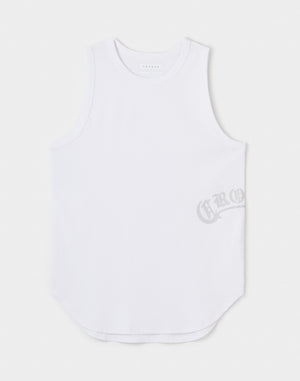 CRONOS RIB SIDE LOGO TANK TOP【WHITE】