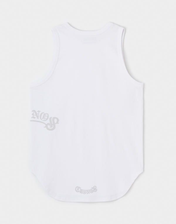 CRONOS RIB SIDE LOGO TANK TOP【WHITE】